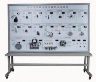 课普达｜汽车发动机传感器、执行器实训台｜大众电控系统，18种传感器执行器模块，OBD-II自诊断
